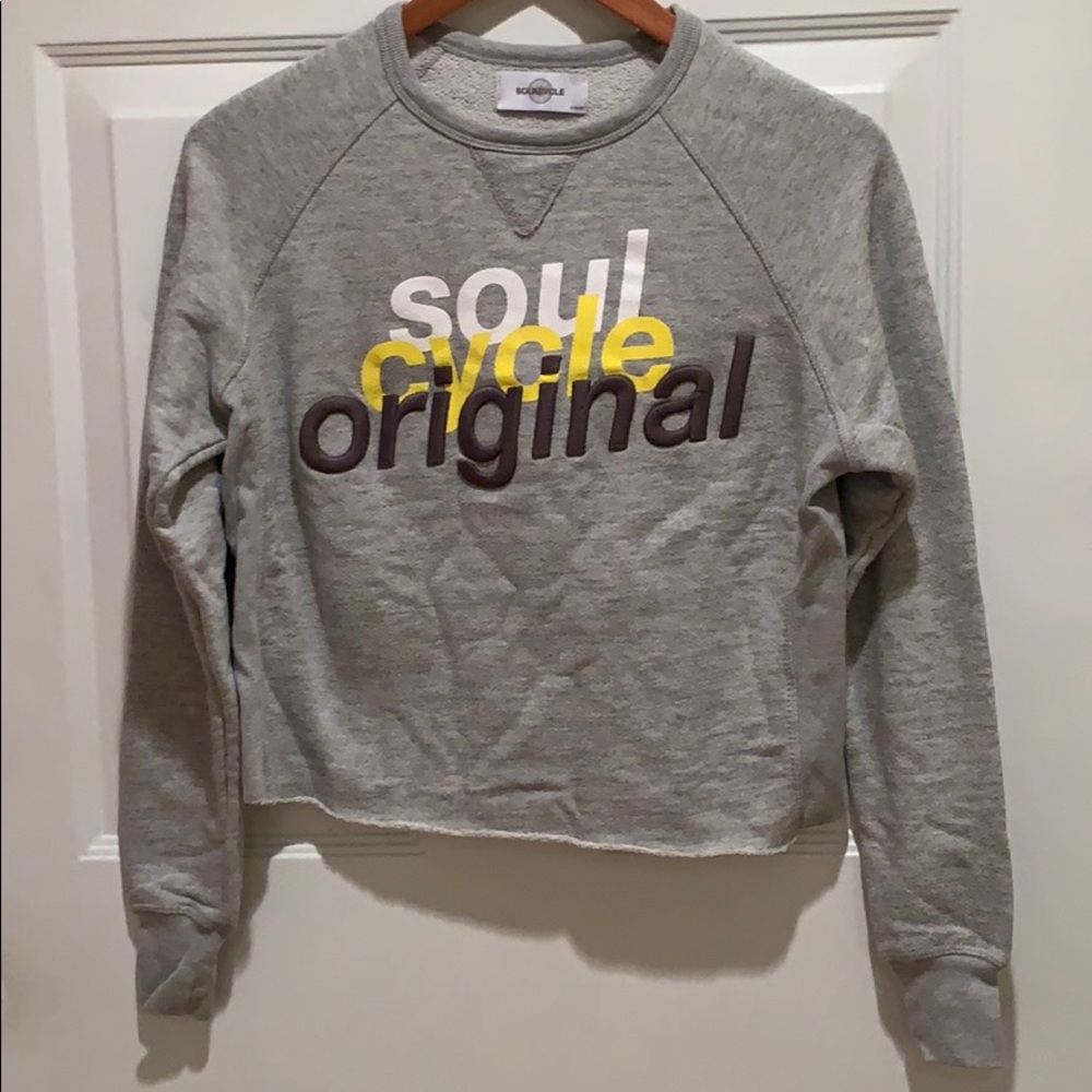 Gray SoulCycle sweatshirt XS